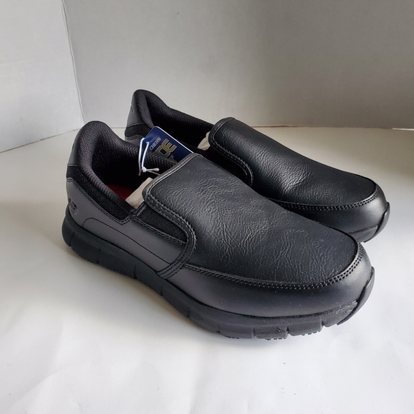 Skechers Women's Nampa-annod Slip-on Shoe, Black, 7.5 Wide - Picture 3 of 6